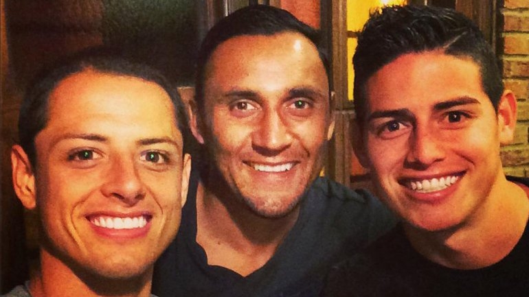 Chicharito, Navas y James, la legión americana del Real Madrid