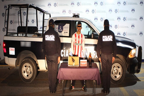 Veinteañero con arma de fuego es detenido en la colonia Amaluquilla