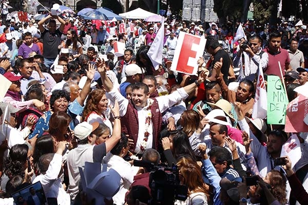 Armenta en su cierre en el zócalo: “No tengo las manos manchadas”