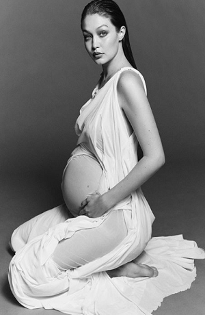 Gigi Haddid presume su embarazo en redes sociales