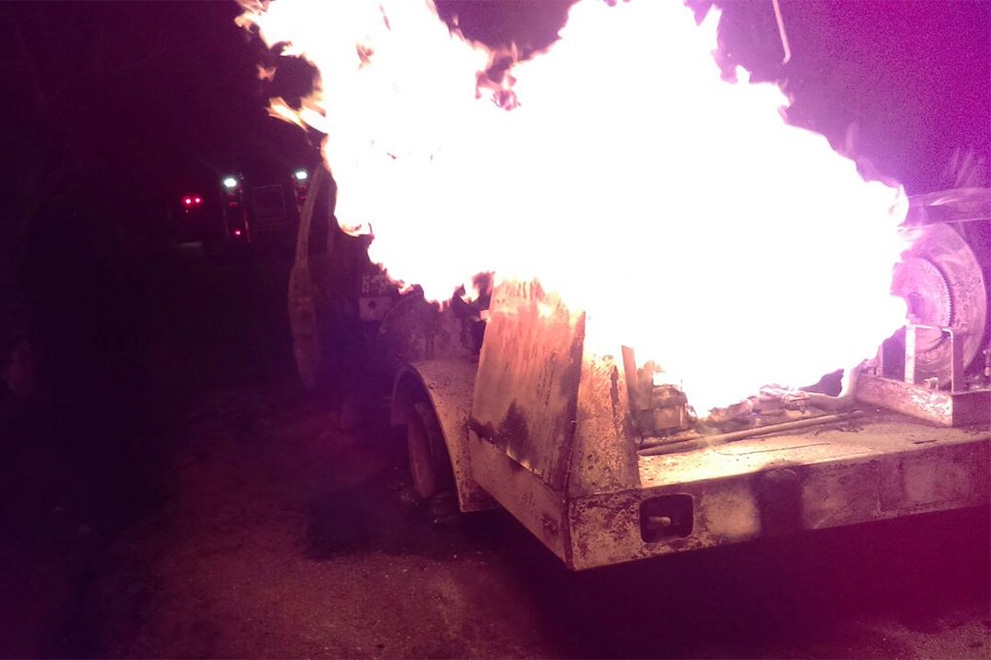 Explota pipa huachicolera mientras extraían gas en ductos de Tepeaca