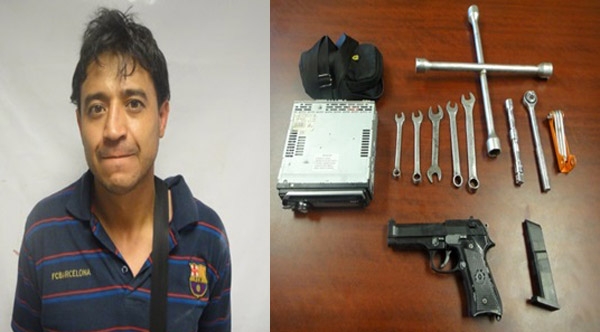 Policía Estatal aseguró en flagrancia a presunto multiasaltante