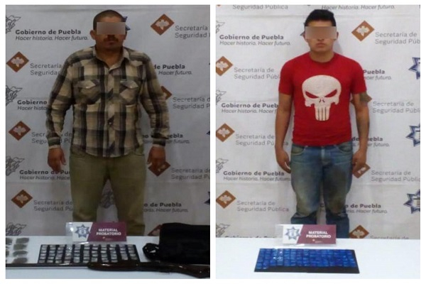 Pareja con más de 200 dosis de droga es detenida en Huehuetla