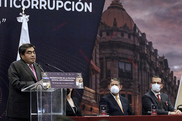 “Combate a la corrupción debe ser un acto intransigente de la autoridad”: gobernador
