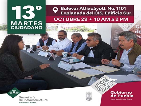 La Secretaría de Infraestructura realizará en el CIS Jornada de Atención Ciudadana
