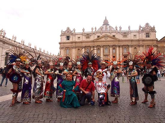 Danzantes de Puebla e Hidalgo se presentan en el Vaticano