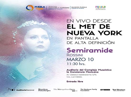 Desde el MET de NY se proyectará en Puebla “Semiramide”