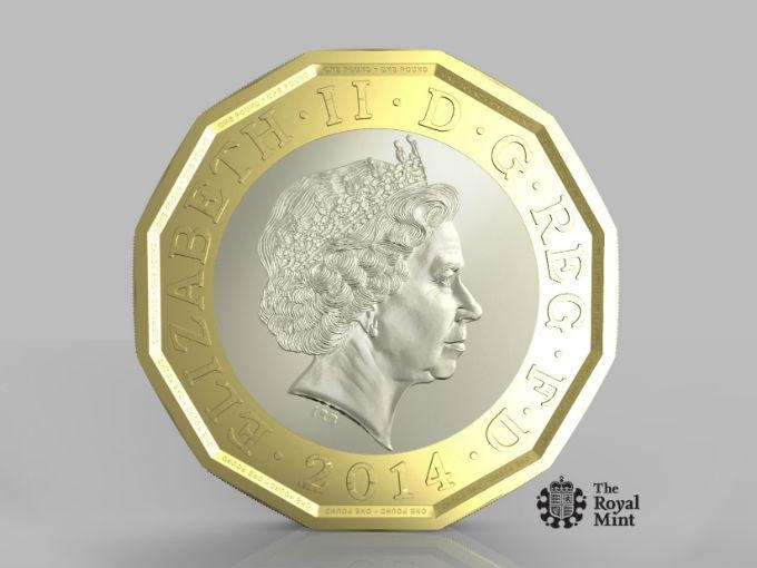 Crean moneda de 1 libra ultrasegura con doce lados
