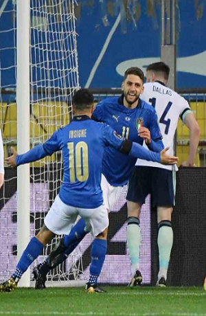 Qatar 2022: Italia se impone 2-0 a Irlanda del Norte
