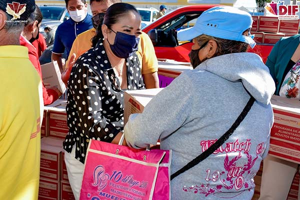 En Cuautlancingo incrementa en 300% la entrega despensas de los programas estatales