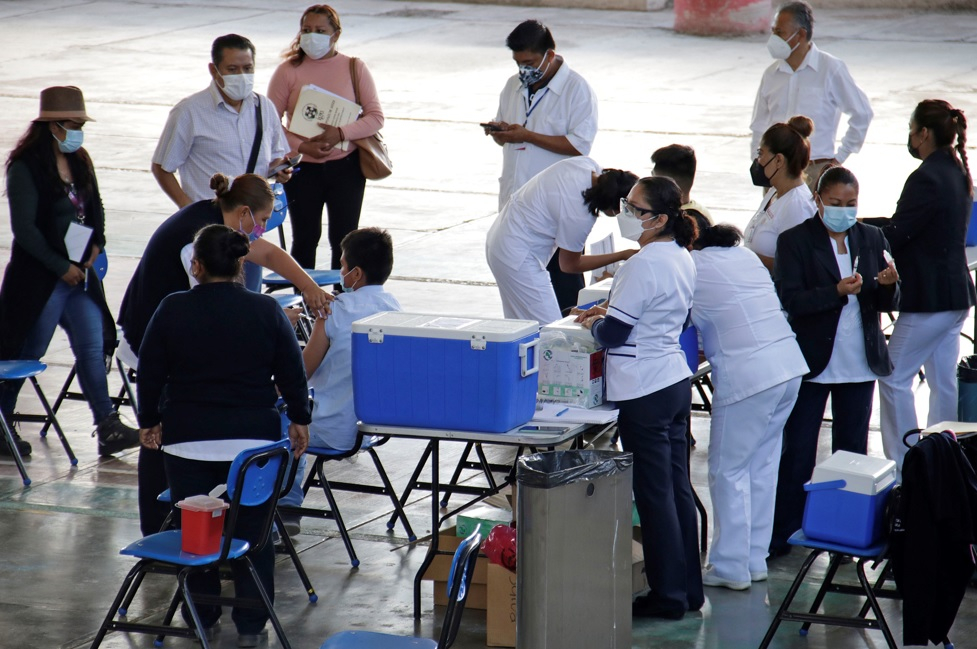 A fin de mes, 210 mil vacunas COVID para poblanos de 5 a 11 años