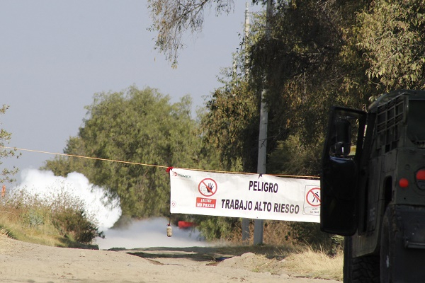 FOTOS: Localizan toma clandestina por fuga de gas LP en San Salvador El Verde