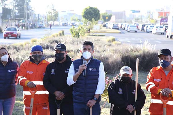 Ayuntamiento de Puebla ha intervenido más de un millón de áreas verdes y reparado más de 2 mil puntos de luz