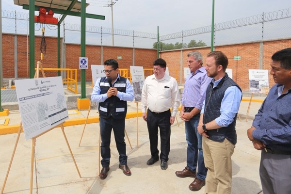 Tony Gali supervisa rehabilitación de la estación de bombeo de agua residual Ramal 5D