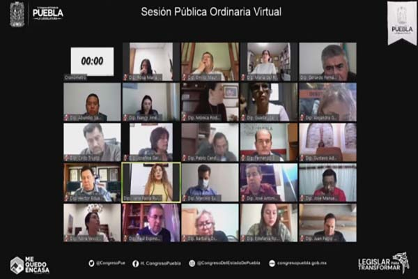 Congreso de Puebla aprueba integración de la segunda mesa directiva del tercer año de ejercicio legal