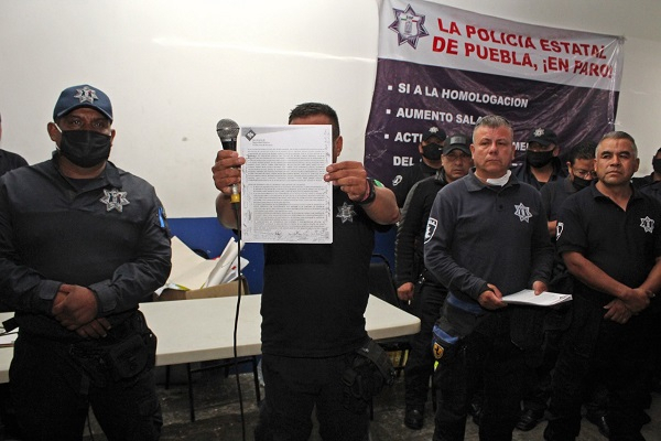 Policias estatales y gobierno acuerdan 20% de incremento salarial