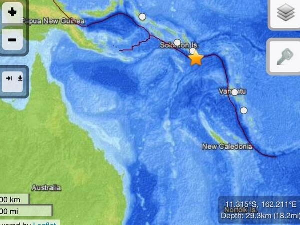 Levantan aviso de tsunami tras sismo de 7.6 grados en el Pacífico Sur