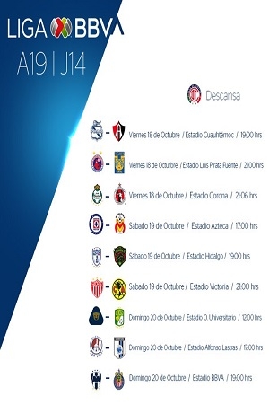 Liga MX: Conoce el resto de los partidos de la J14