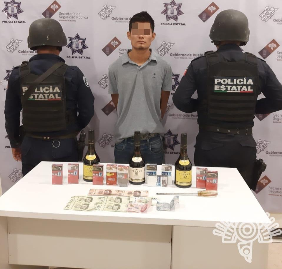 Asaltó seis veces la misma tienda hasta que fue detenido en Tehuacán