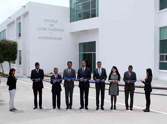 Moreno Valle y Esparza entregan edificio de la Escuela de Artes Plásticas y Audiovisuales BUAP
