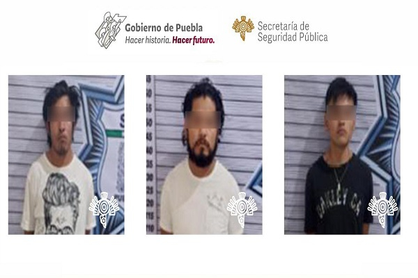 Sujetos son atrapados con 141 dosis de droga en Puebla