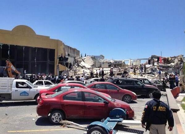 Explosión en local comercial de Reynosa deja dos muertos y 13 heridos