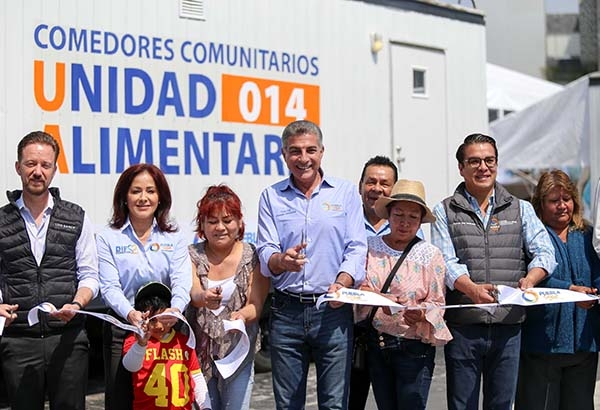 Gobierno de Puebla entrega Comedores Comunitarios reequipados