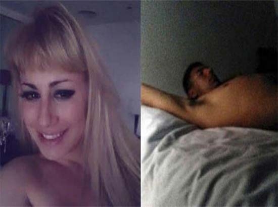 Travesti publica fotos de su noche con jugador de Boca Juniors