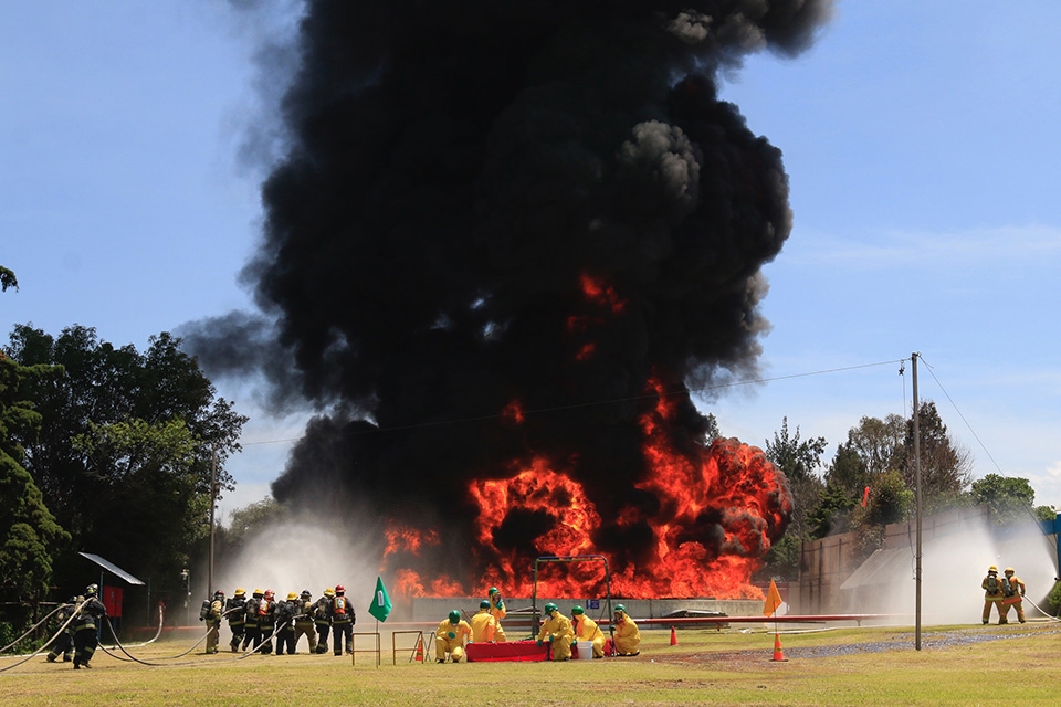 VIDEO y FOTOS: BASF realiza macrosimulacro de incendio en Puebla
