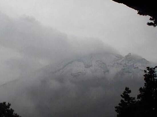 Popo se vuelve a cubrir de nieve, por el frente frío 49
