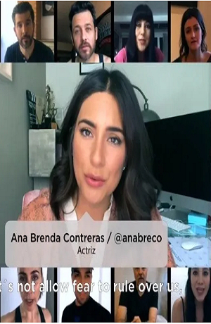 Actrices y actores se ponen a cantar Cielito Lindo en resguardo por coronavirus