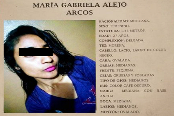Identifican cadáver encobijado de Sanctorum; era Gabriela, reportada como extraviada