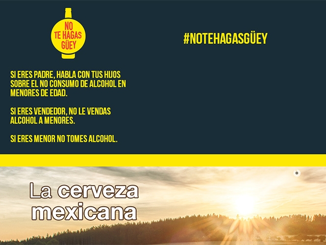 #NotehagasGüey, la campaña contra consumo de alcohol en menores