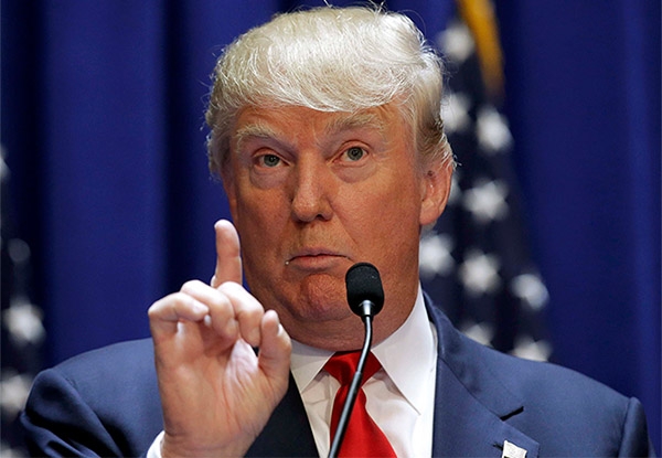 Trump construiría “gran muro” en la frontera como presidente de EU