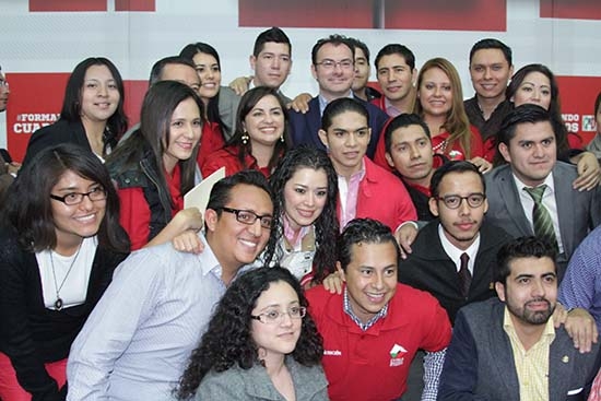 Guillermo Deloya recibe a Videgaray en la Escuela Nacional de Cuadros del PRI