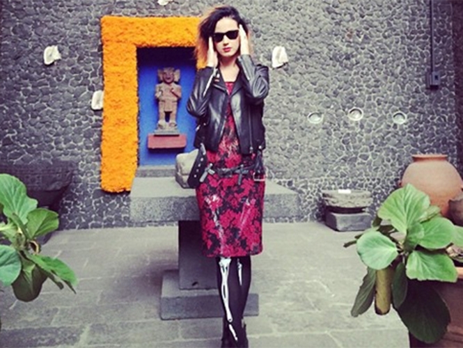 Katy Perry visitó casa de Frida Khalo y Diego Rivera