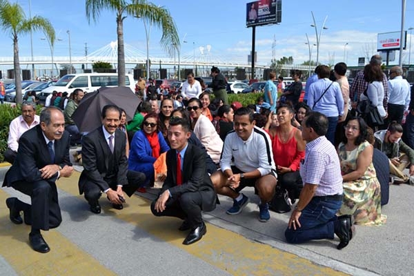 La comunidad de la BUAP realizó macro-simulacro de sismo