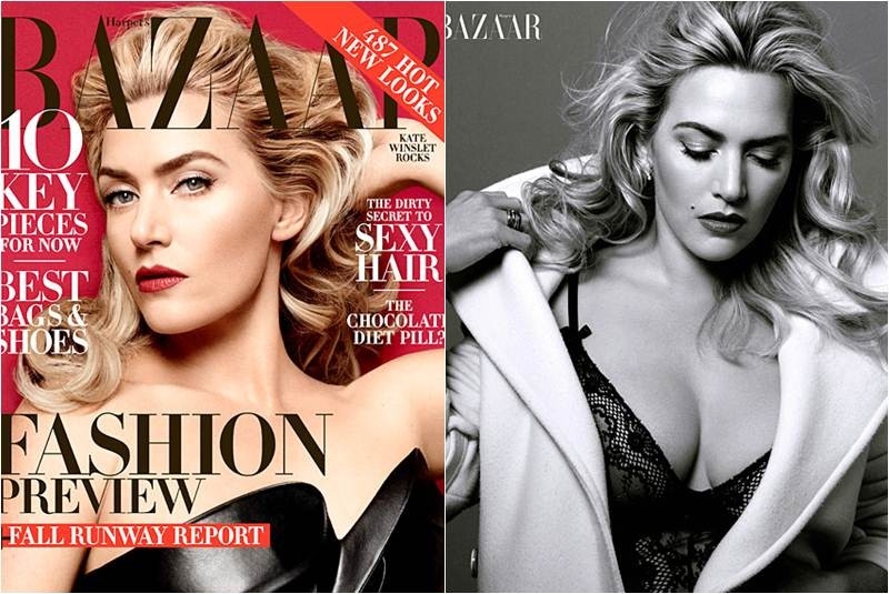 Kate Winslet, sexy en lencería para Harper’s Bazar