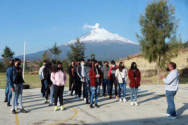 PC realizó simulacro de evacuación por erupción del Popocatépetl en San Mateo Ozolco