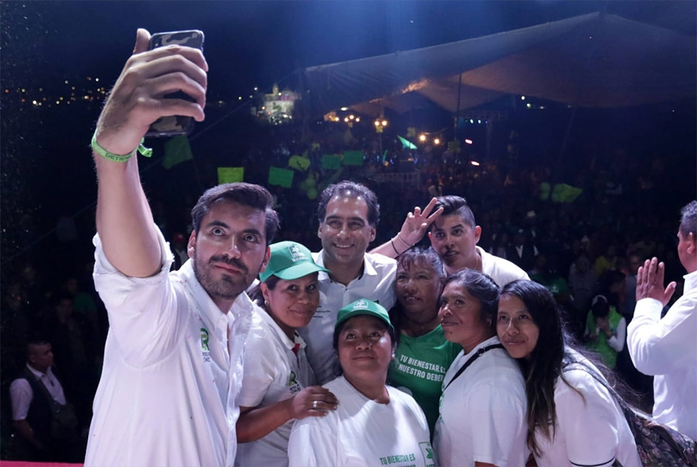 “Ya pintamos a Puebla de Verde”: Chaín cierra en Ocoyucan