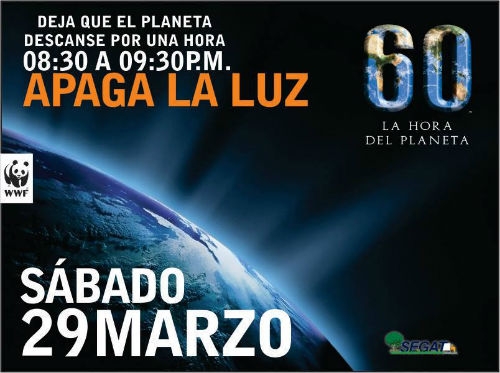 154 países celebrarán la Hora del Planeta este 29 de marzo