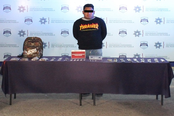 SSC Puebla detiene al “Chayanne”, narcomenudista ligado al “Chupón”