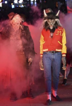 Heidi Klum se transformó en el hombre lobo de Michael Jackson