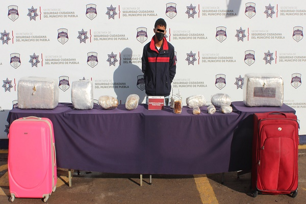 Sujeto con más de 30 kilos de marihuana fue capturado en la CAPU