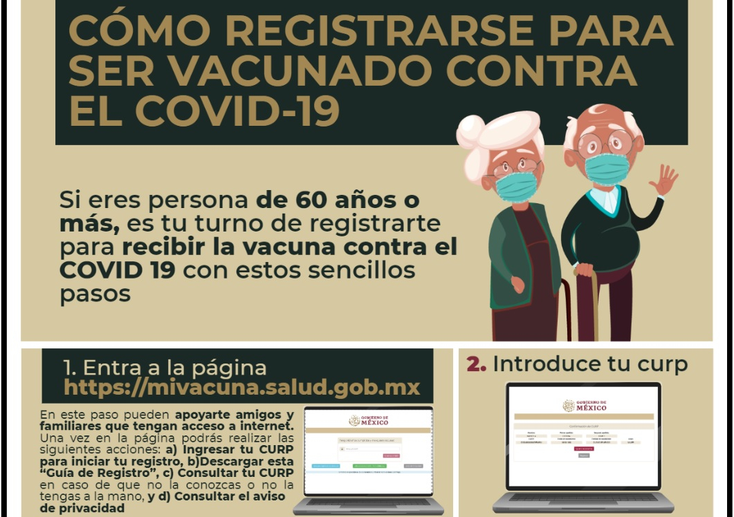 ¿Cómo se registra a adultos mayores para vacunarse contra COVID?