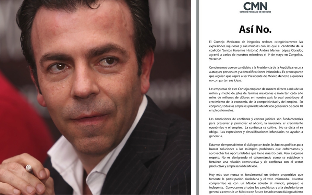 CCE, Coparmex y CMN rechazan “ataques” de AMLO