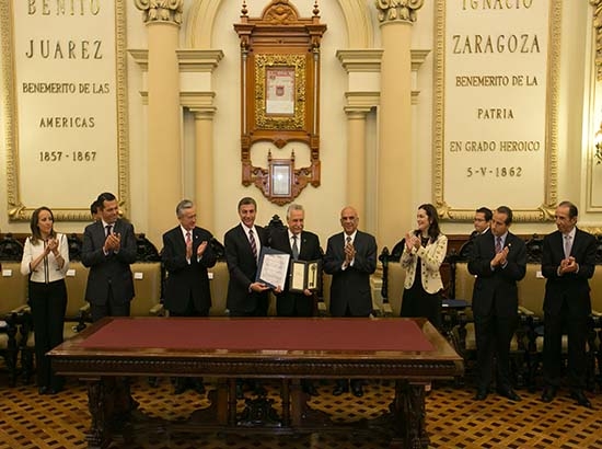 Puebla reconoce a miembros del XII Encuentro Iberoamericano de la Sociedad Civil