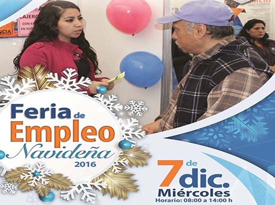 Este 7 de diciembre, Feria del Empleo en el Centro de Convenciones