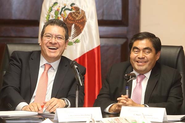 Miguel Barbosa y Marco Antonio Mena acuerdan acciones para el saneamiento del río Atoyac-Zahuapan
