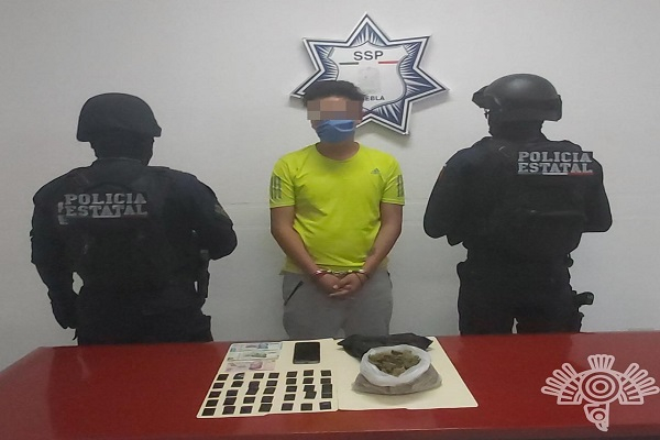 SSP Puebla detiene a narcomenudista de la banda de “El Moi” en Los Remedios